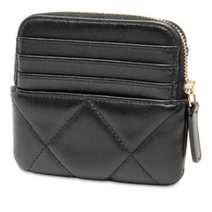 シャネル マトラッセ ココマーク コインケース ブラック ラムスキン レディース CHANEL 【中古】