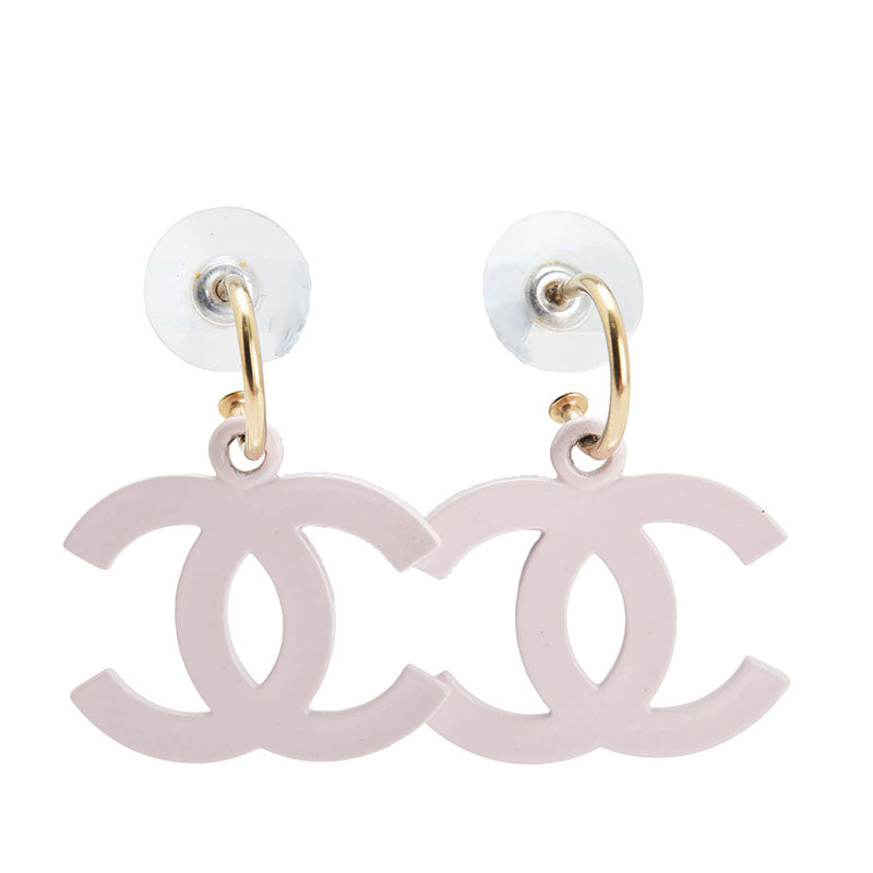 シャネル ココマーク ピアス ゴールド ピンク メッキ レディース CHANEL 【中古】