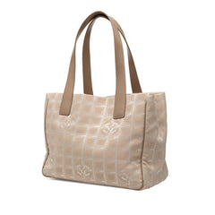 シャネル ココマーク ニュートラベルPM トートバッグ ショルダーバッグ ピンク キャンバス レザー レディース CHANEL 【中古】