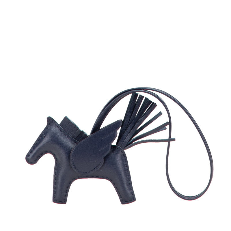 エルメス ロデオ ペガサスPM チャーム ネイビー アニョーミロ レディース HERMES 【中古】