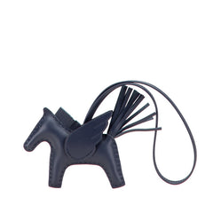 エルメス ロデオ ペガサスPM チャーム ネイビー アニョーミロ レディース HERMES 【中古】