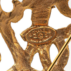 シャネル ヴィンテージ ココマーク ブローチ ゴールド メッキ レディース CHANEL 【中古】