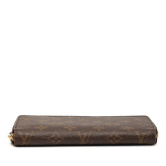 ルイ ヴィトン モノグラム ジッピーウォレット ラウンドファスナー 長財布 M42616 ブラウン PVC レザー レディース LOUIS VUITTON 【中古】