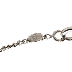 シャネル ココマーク ペンダントネックレス シルバー ホワイト アイボリー メタル レディース CHANEL 【中古】