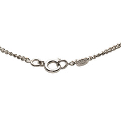 シャネル ココマーク ペンダントネックレス シルバー ホワイト アイボリー メタル レディース CHANEL 【中古】