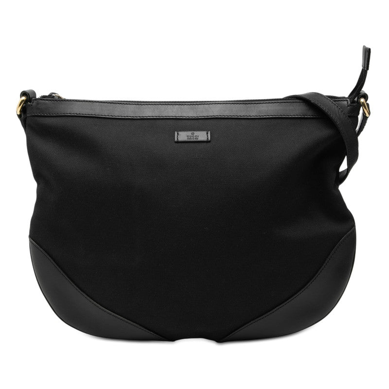 グッチ 斜め掛け ショルダーバッグ 272380 ブラック キャンバス レザー レディース GUCCI 【中古】