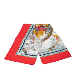 エルメス カレ90 VIVE LE VENT 風よ吹け スカーフ マルチカラー シルク レディース HERMES 【中古】