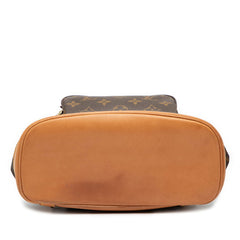 ルイ ヴィトン モノグラム モンスリMM リュック バックパック M51136 ブラウン PVC レザー レディース LOUIS VUITTON 【中古】