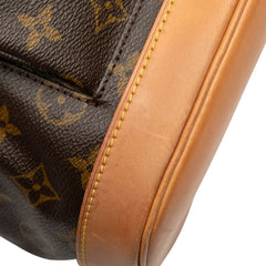 ルイ ヴィトン モノグラム モンスリMM リュック バックパック M51136 ブラウン PVC レザー レディース LOUIS VUITTON 【中古】