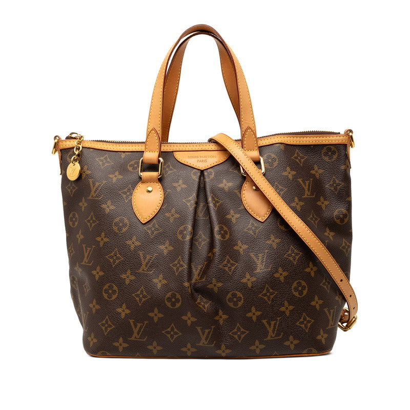 ルイ ヴィトン モノグラム パレルモPM ハンドバッグ ショルダーバッグ 2WAY M40145 ブラウン PVC レザー レディース LOUIS VUITTON 【中古】
