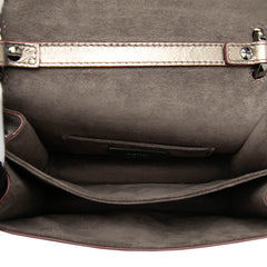 フェンディ キャナイ スタッズ チェーン ショルダーバッグ 8M0381 シルバー レザー レディース FENDI 【中古】