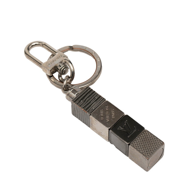ルイ ヴィトン ポルト クレ キューブ キーホルダー チャーム M67142 シルバー メタル メンズ LOUIS VUITTON 【中古】