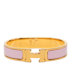 エルメス クリックH PM ブレスレット ゴールド ピンク メッキ レディース HERMES 【中古】