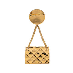 シャネル ココマーク マトラッセ バッグモチーフ ブローチ ゴールド メッキ レディース CHANEL 【中古】
