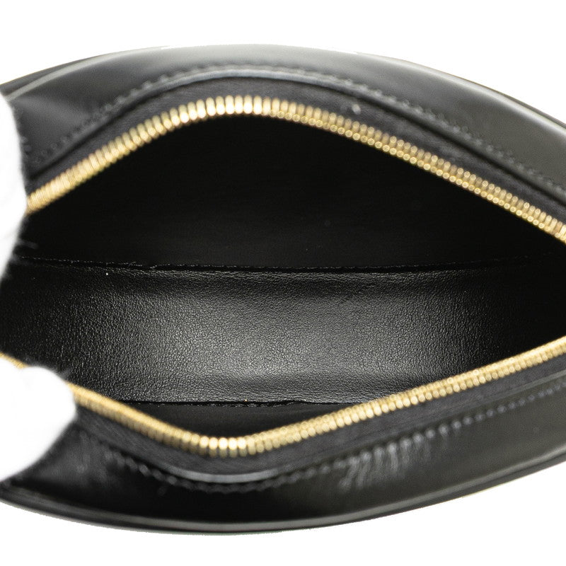 セリーヌ トリオンフ ショルダーバッグ ブラック レザー レディース CELINE 【中古】