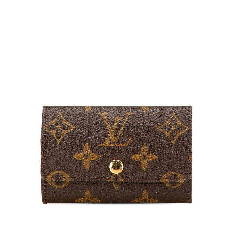 ルイ ヴィトン モノグラム ミュルティクレ6 キーケース M62630 ブラウン PVC レザー レディース LOUIS VUITTON 【中古】