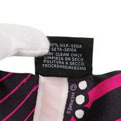 エルメス ツイリー JEU DE SOIE UNIFORME シルクゲーム スカーフ ピンク マルチカラー シルク レディース HERMES 【中古】