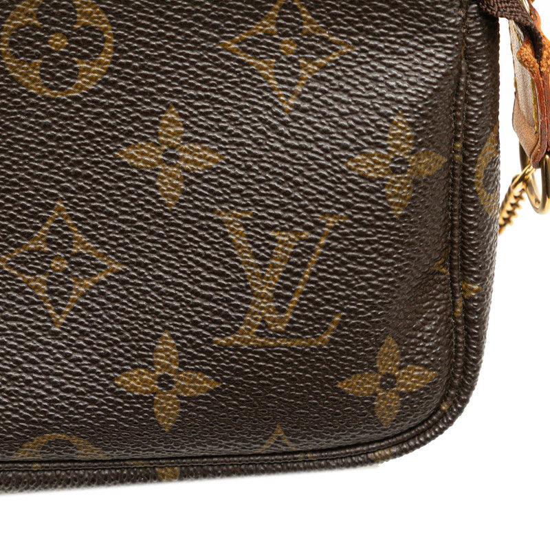 ルイ ヴィトン モノグラム アクセソワール チェーン ポーチ M58009 ブラウン PVC レザー レディース LOUIS VUITTON 【中古】