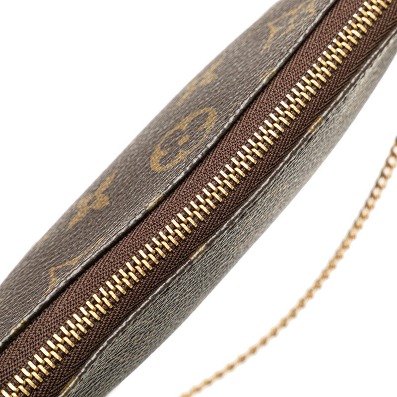 ルイ ヴィトン モノグラム アクセソワール チェーン ポーチ M58009 ブラウン PVC レザー レディース LOUIS VUITTON 【中古】