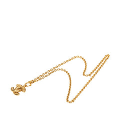 シャネル マトラッセ ココマーク チェーン ネックレス ゴールド メッキ レディース CHANEL 中古