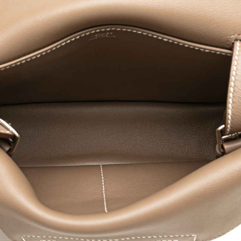 エルメス アルザンミニ ハンドバッグ ショルダーバッグ 2WAY エトゥープ スイフト レディース HERMES 【中古】