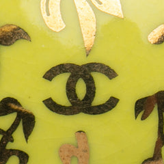 シャネル ココマーク イヤリング ライトグリーン ゴールド メッキ レディース CHANEL 【中古】