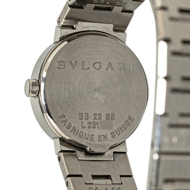 ブルガリ ブルガリブルガリ 腕時計 BB23SS クオーツ ブラック文字盤 ステンレススチール レディース BVLGARI 【中古】
