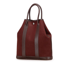 エルメス ガーデンファイルPM ハンドバッグ ショルダーバッグ 2WAY ブラウン系 トワルオフィシエ レザー レディース HERMES 【中古】