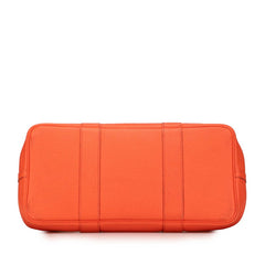 エルメス ガーデンパーティPM ハンドバッグ トートバッグ オレンジ ネゴンダ レディース HERMES 【中古】