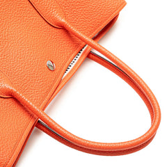 エルメス ガーデンパーティPM ハンドバッグ トートバッグ オレンジ ネゴンダ レディース HERMES 【中古】