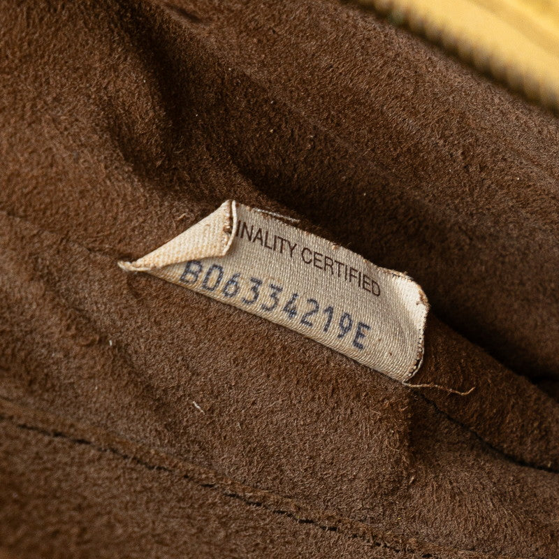 ボッテガヴェネタ イントレチャート ワンショルダーバッグ イエロー レザー レディース BOTTEGAVENETA 【中古】