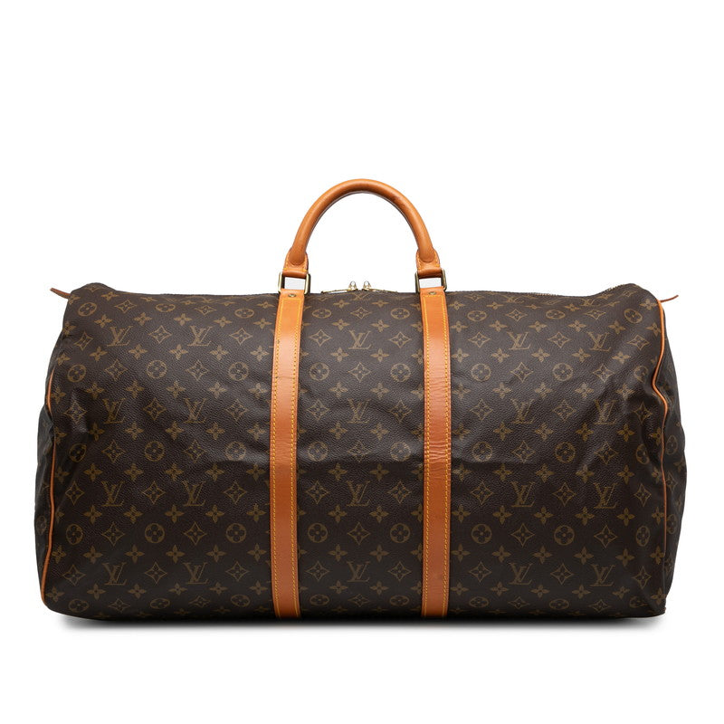 ルイ ヴィトン モノグラム キーポル60 ボストンバッグ トラベルバッグ M41422 ブラウン PVC レザー レディース LOUIS VUITTON 【中古】