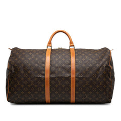 ルイ ヴィトン モノグラム キーポル60 ボストンバッグ トラベルバッグ M41422 ブラウン PVC レザー レディース LOUIS VUITTON 【中古】