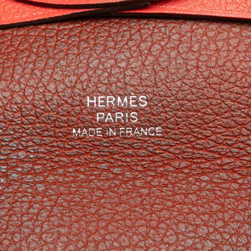エルメス バスティア ベルソ コインケース 小銭入れ ピンク系 シェーブル レディース HERMES 【中古】