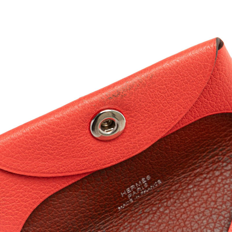エルメス バスティア ベルソ コインケース 小銭入れ ピンク系 シェーブル レディース HERMES 【中古】