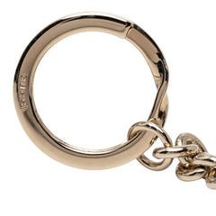 グッチ グッチシマ キーホルダー バッグチャーム ブラウン ゴールド レザー メッキ レディース GUCCI 【中古】