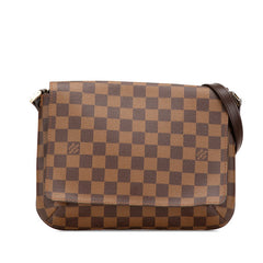 ルイ ヴィトン ダミエ ミュゼット タンゴ ショルダーバッグ ハンドバッグ N51255 ブラウン PVC レザー レディース LOUIS VUITTON 【中古】