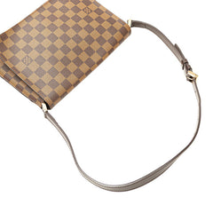 ルイ ヴィトン ダミエ ミュゼット タンゴ ショルダーバッグ ハンドバッグ N51255 ブラウン PVC レザー レディース LOUIS VUITTON 【中古】