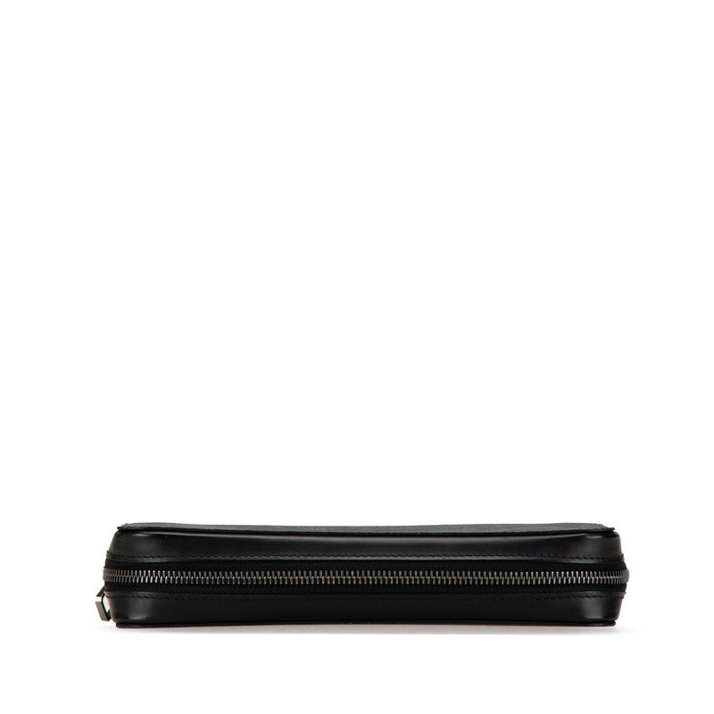 ルイ ヴィトン モノグラム エクリプス ジッピー XL ラウンドファスナー 長財布 M61698 ブラック PVC レザー レディース LOUIS VUITTON 【中古】