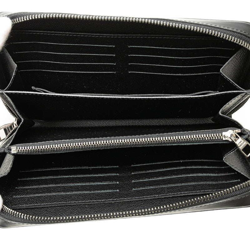 ルイ ヴィトン モノグラム エクリプス ジッピー XL ラウンドファスナー 長財布 M61698 ブラック PVC レザー レディース LOUIS VUITTON 【中古】