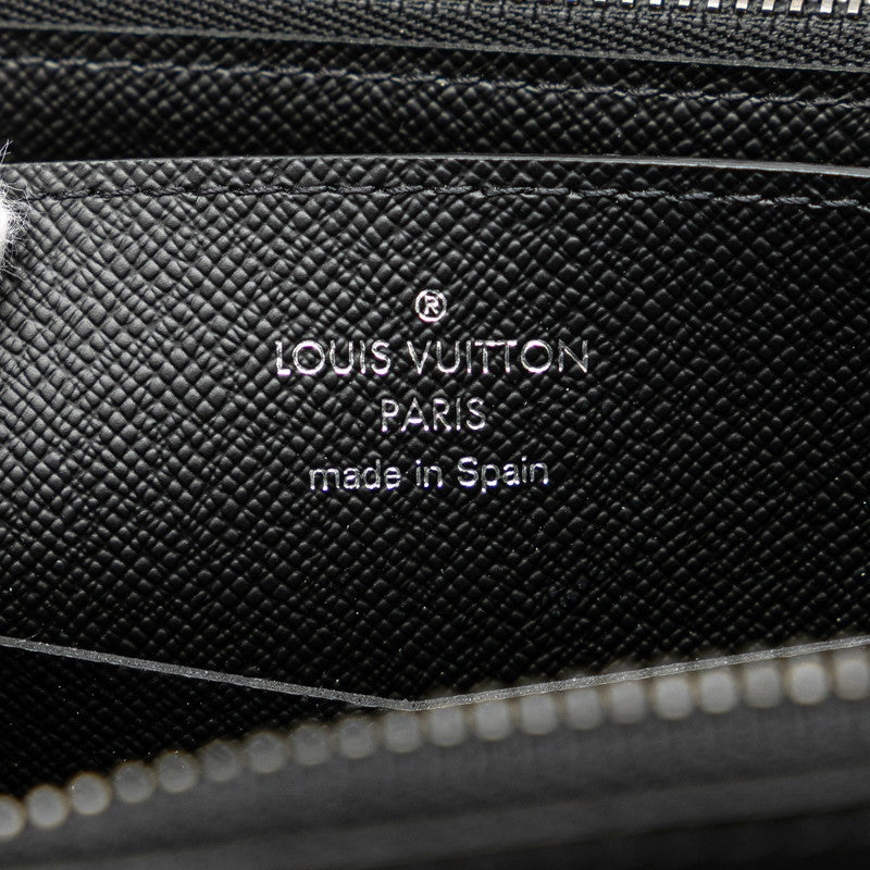 ルイ ヴィトン モノグラム エクリプス ジッピー XL ラウンドファスナー 長財布 M61698 ブラック PVC レザー レディース LOUIS VUITTON 【中古】