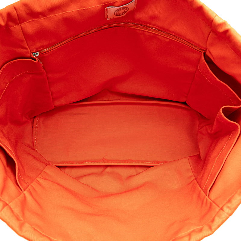 エルメス サックドパンサージュ グルーム ハンドバッグ ショルダーバッグ 2WAY ネイビー ブラウン キャンバス レディース HERMES 【中古】