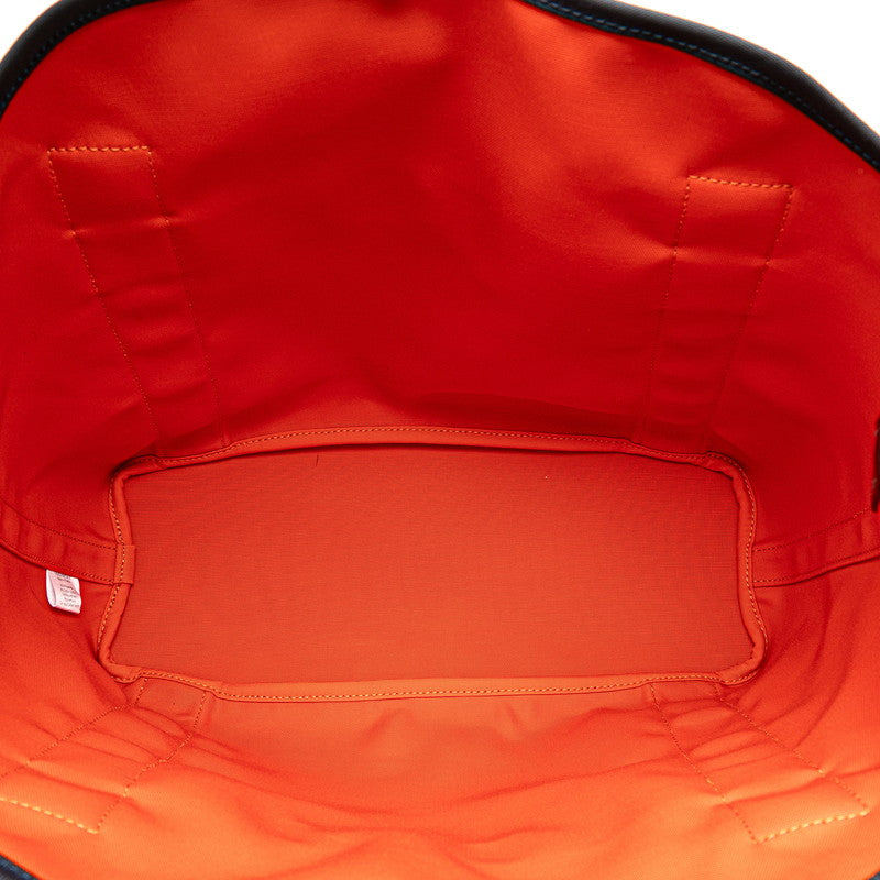 エルメス サックドパンサージュ グルーム ハンドバッグ ショルダーバッグ 2WAY ネイビー ブラウン キャンバス レディース HERMES 【中古】