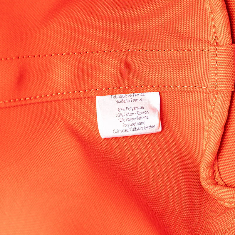 エルメス サックドパンサージュ グルーム ハンドバッグ ショルダーバッグ 2WAY ネイビー ブラウン キャンバス レディース HERMES 【中古】