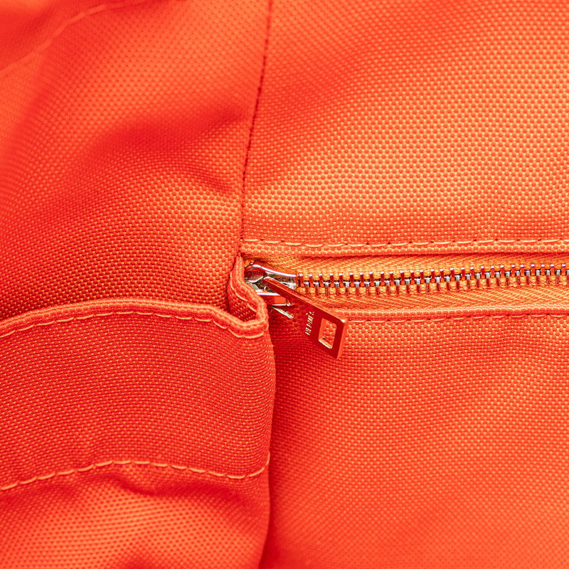 エルメス サックドパンサージュ グルーム ハンドバッグ ショルダーバッグ 2WAY ネイビー ブラウン キャンバス レディース HERMES 【中古】