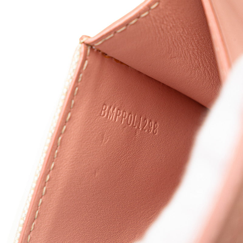 バーバリー ミニ ポケット バッグ 斜め掛け ショルダーバッグ ピンク ホワイト キャンバス レザー レディース BURBERRY 【中古】