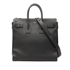 サンローラン サックドジュール スプール トートバッグ ショルダーバッグ 2WAY 480583 グレー レザー レディース SAINT LAURENT 【中古】