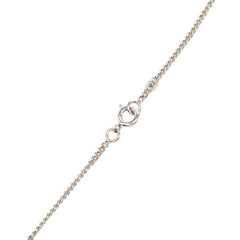シャネル ココマーク ペンダント ネックレス 05V シルバー ホワイト メタル レディース CHANEL 中古