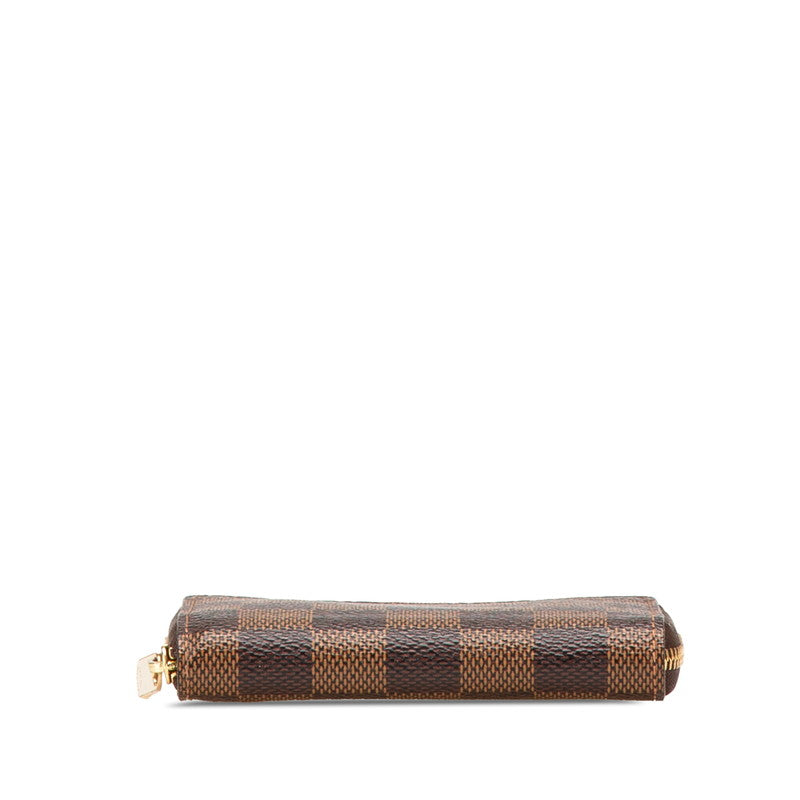 ルイ ヴィトン ダミエ ジッピー コインパース コインケース 小銭入れ N63070 ブラウン PVC レザー レディース LOUIS VUITTON 【中古】