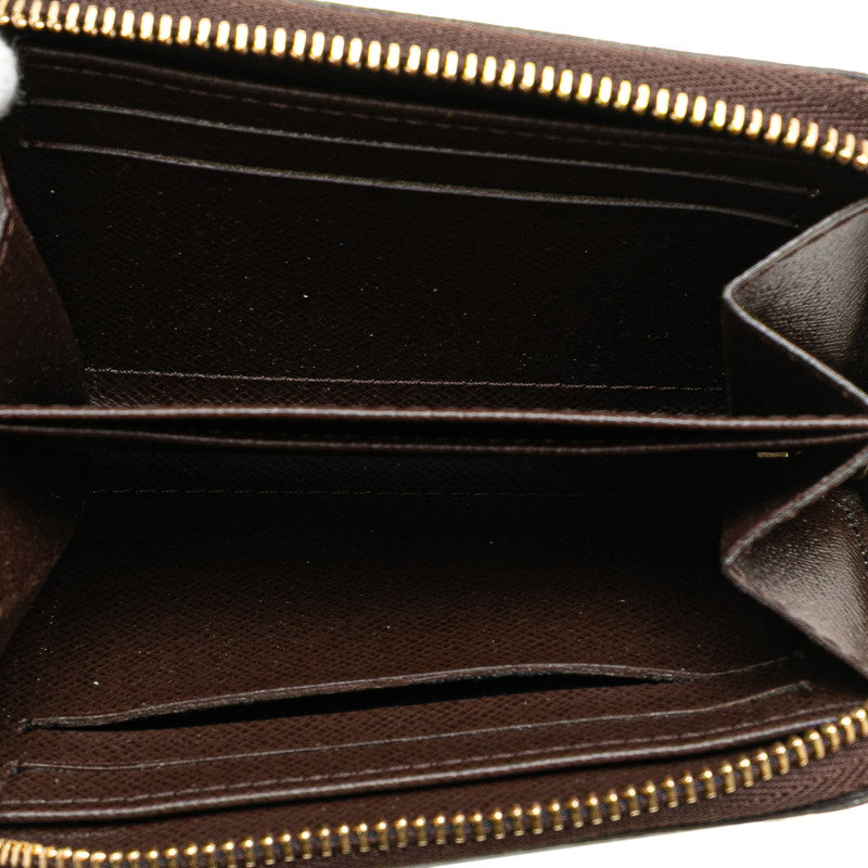 ルイ ヴィトン ダミエ ジッピー コインパース コインケース 小銭入れ N63070 ブラウン PVC レザー レディース LOUIS VUITTON 【中古】